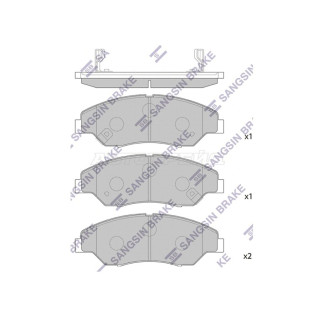 Колодки тормозные перед KIA SORTAGE 93-05 SANGSIN BRAKE
