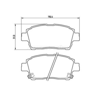 Колодки тормозные передн TOYOTA COROLLA ##E12#/SPACIO ##E12#/PREMIO/ALLION #ZT240/VISTA ZZV50/OPA #CT10 BREMBO