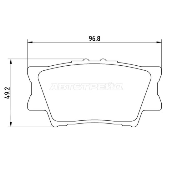 Колодки тормозные задн TOYOTA CAMRY 06- BREMBO