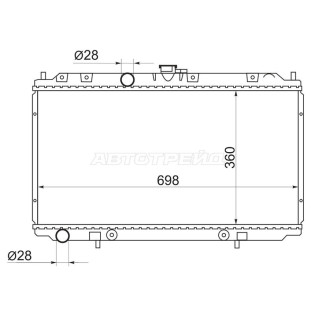 Радиатор Nissan Primera 01-08 / Bluebird Sylphy 00-05 SAT