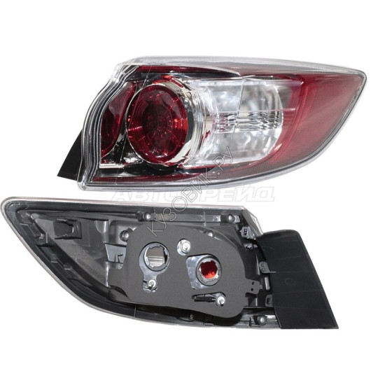 Фонарь задний MAZDA 3/AXELLA 08-13 прав 5D TYC