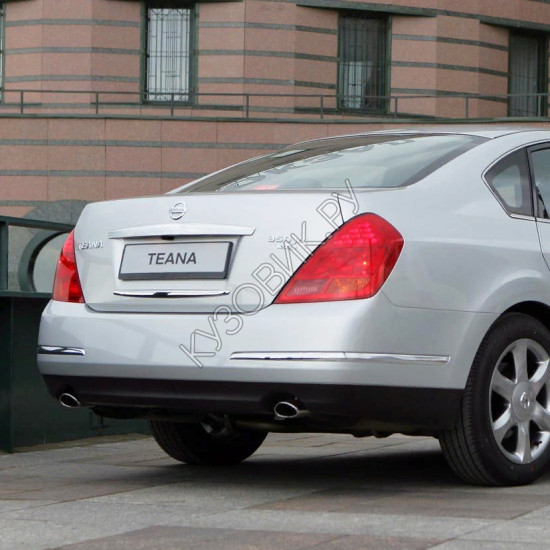 Задний бампер в цвет кузова Nissan Teana J31 (2006-) рестайлинг