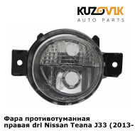 Фара противотуманная правая drl Nissan Teana J33 (2013-) KUZOVIK