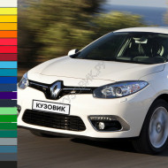 Бампер передний в цвет кузова Renault Fluence (2013-) рестайлинг