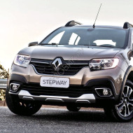 Бампер передний в цвет кузова Renault Sandero Stepway 2 (2018-2021) рестайлинг