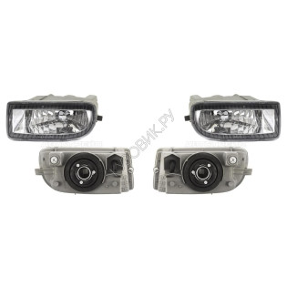 Фары противотуманные Тойота Лэнд Крузер Toyota LandCruiser 100 (1998-2007) комплект 2 штуки левая и правая DEPO высокое качество