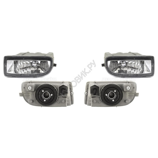 Фары противотуманные Тойота Лэнд Крузер Toyota LandCruiser 100 (1998-2007) комплект 2 штуки левая и правая DEPO высокое качество