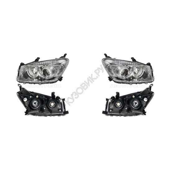 Фары Тойота Рав4 Toyota Rav4 3 XA30 (2005-2012) комплект 2 штуки левая и правая TYC высокое качество